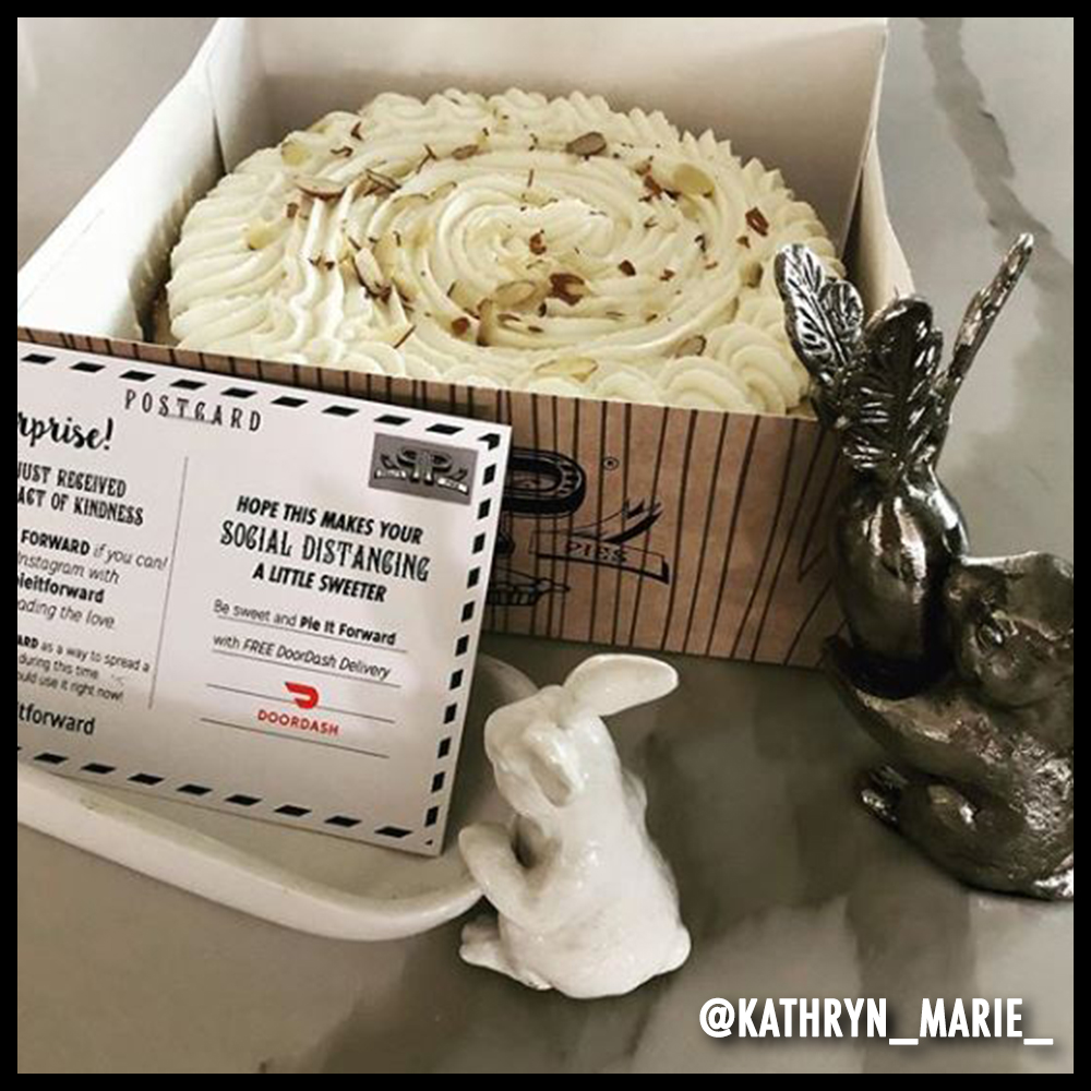 A Pie-it-forward pie box. Image from @kathryn_marie_