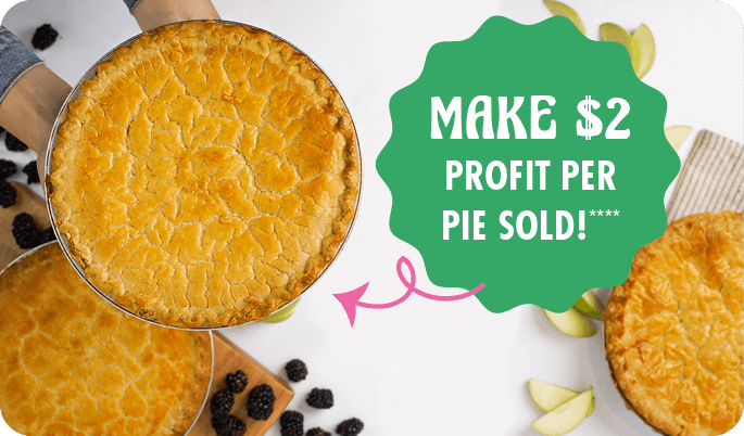 Pie Fundraising - make $2 profit per pie sold!